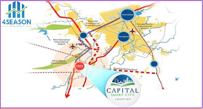 Capital Smart City Location Map